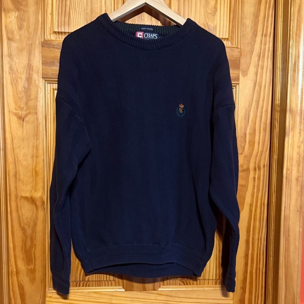 Chaps Men's Navy Crewneck Sweater